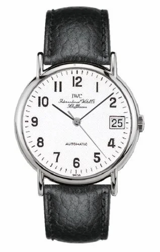 IWC Portofino Automatic Stainless Steel / White - Railroad / Strap IW3513-38 (IW351338)